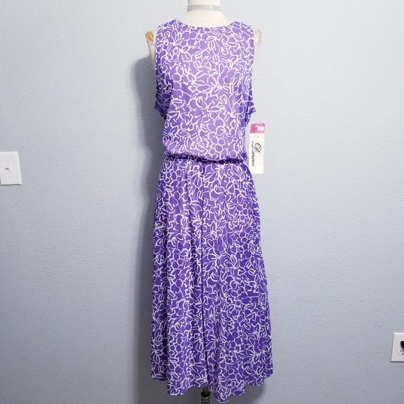 Vintage Dresses & Skirts - NEW Vintage 80's 90's retro summer plus size casual day dress